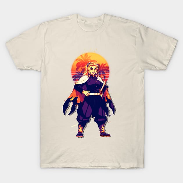 Kyojuro Rengoku Demon Slayer T-Shirt by SiksisArt